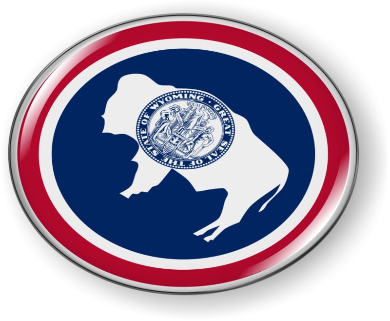 Wyoming - State Flag Emblem